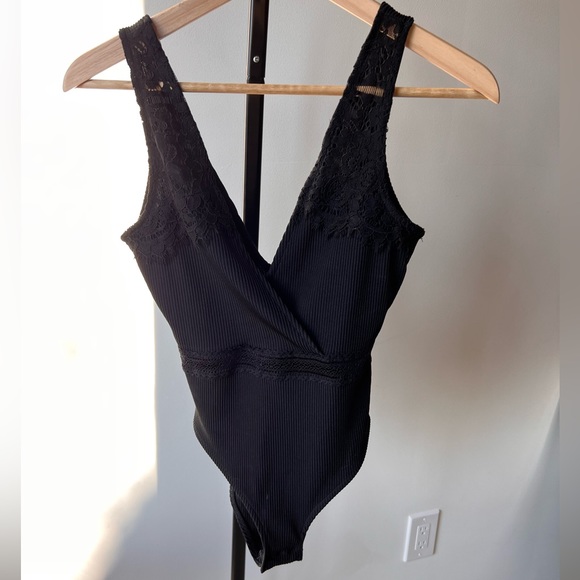 Top Shop Black Lace Bodysuit (S) - Picture 1 of 2